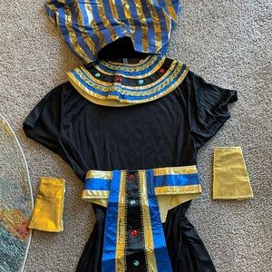 6 piece men’s Egyptian king/ pharaoh costume